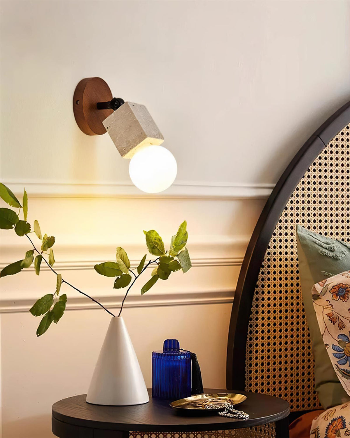 Orenoria Travertine Wall Light-Moonnatur