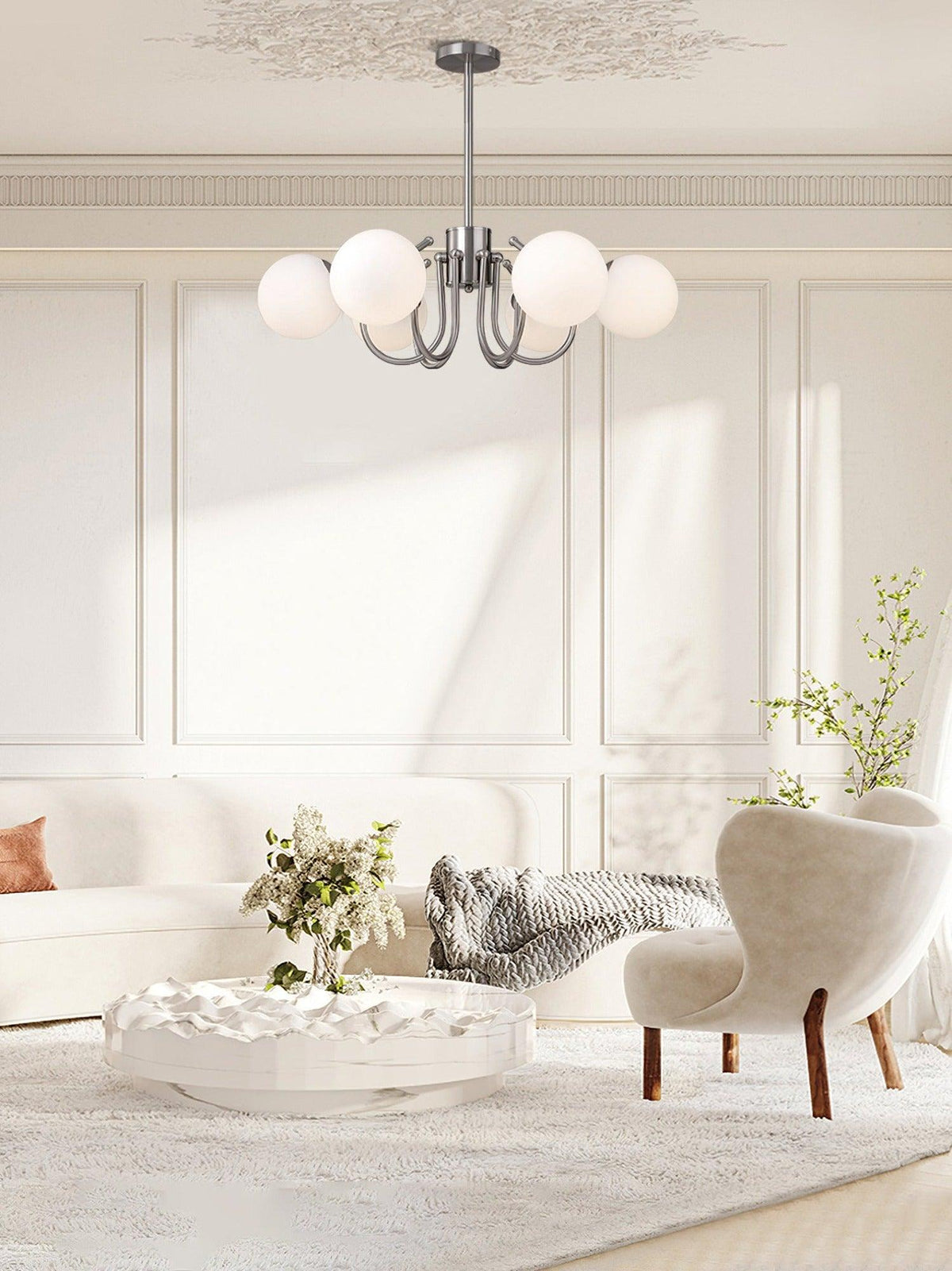 Laelelle Glass Chandelier-Moonnatur