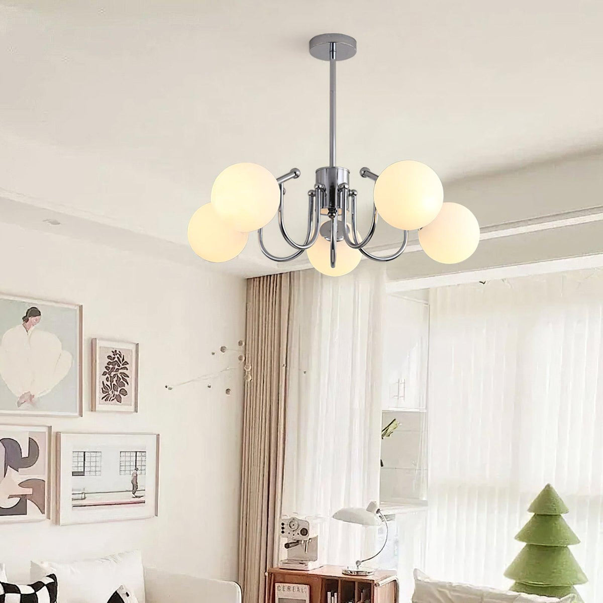 Laelelle Glass Chandelier-Moonnatur