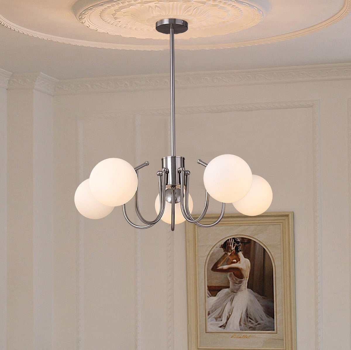 Laelelle Glass Chandelier-Moonnatur