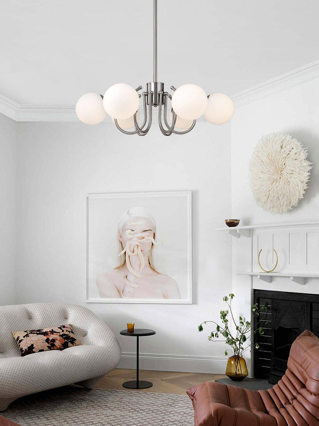 Laelelle Glass Chandelier-Moonnatur
