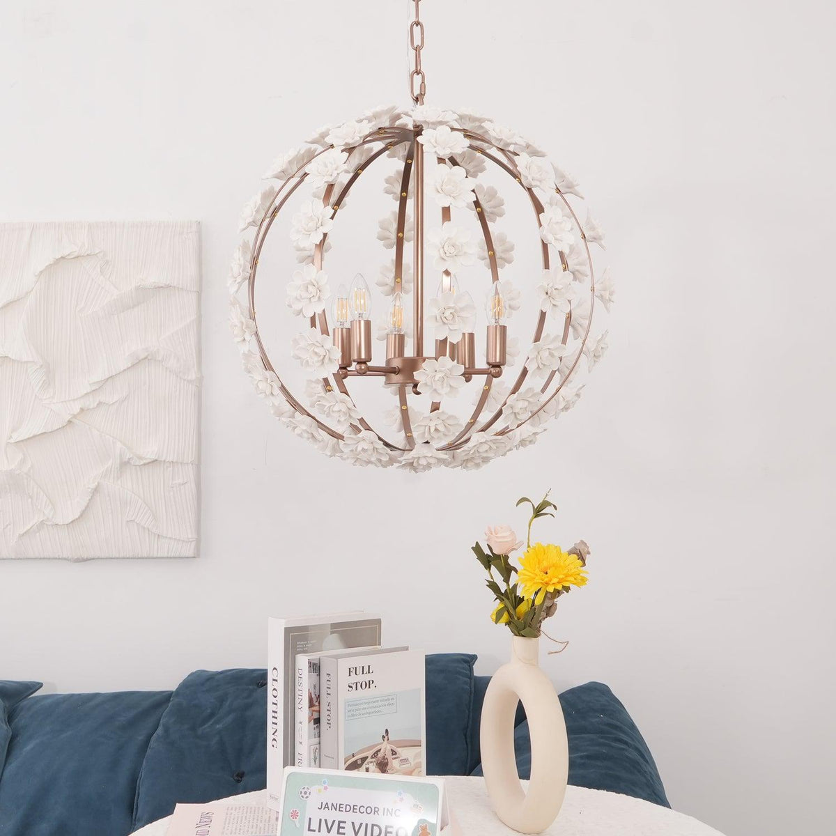 Farnelwyn Ceramic Chandelier-Moonnatur