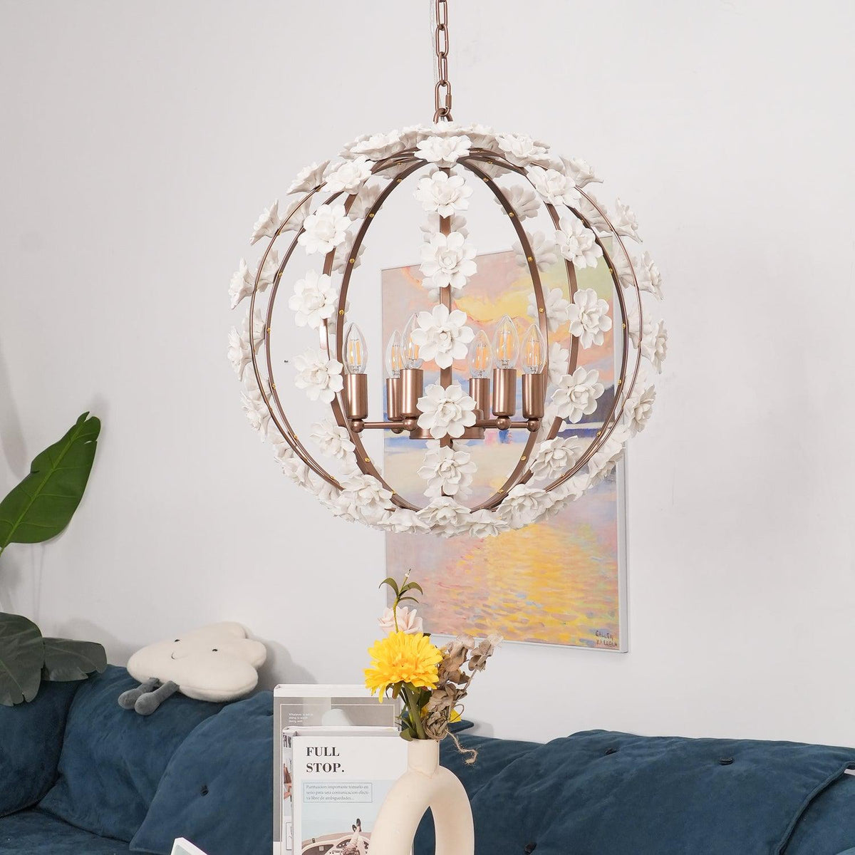 Farnelwyn Ceramic Chandelier-Moonnatur