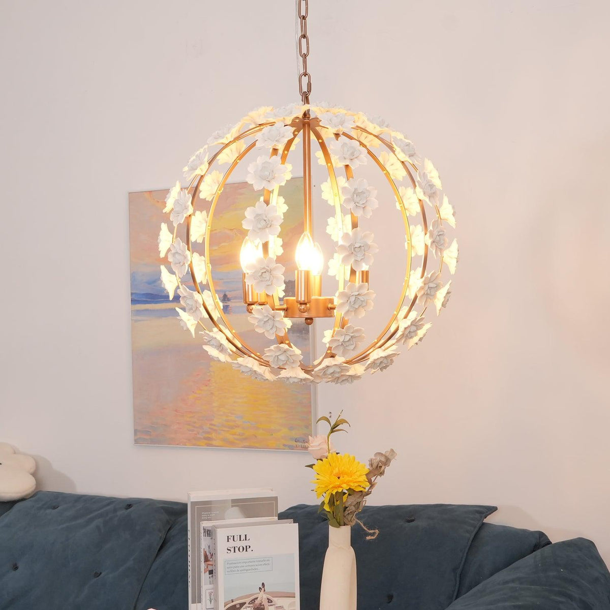 Farnelwyn Ceramic Chandelier-Moonnatur