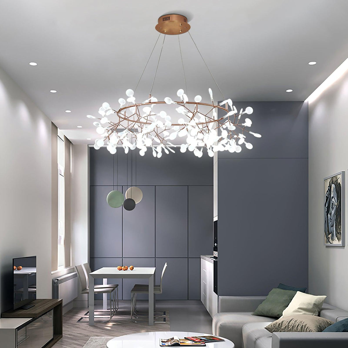Pirelis Acrylic Chandelier-Moonnatur