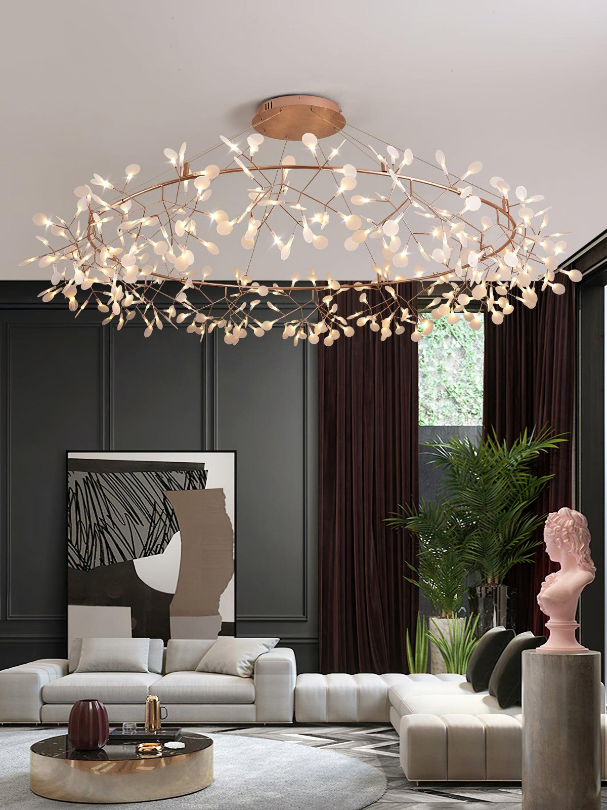 Pirelis Acrylic Chandelier-Moonnatur