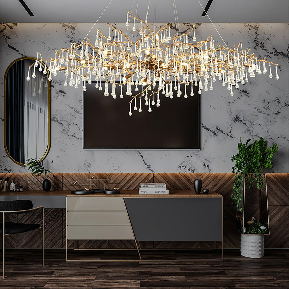 Kaelenna Crystal Chandelier-Moonnatur
