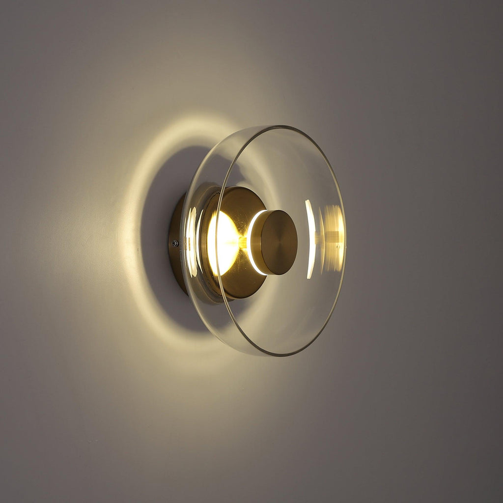 Ilvanna Glass Wall Light-Moonnatur