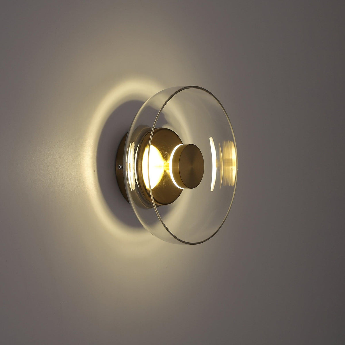 Ilvanna Glass Wall Light-Moonnatur