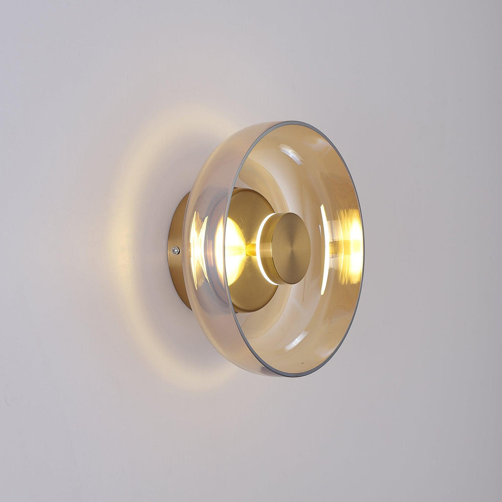Ilvanna Glass Wall Light-Moonnatur