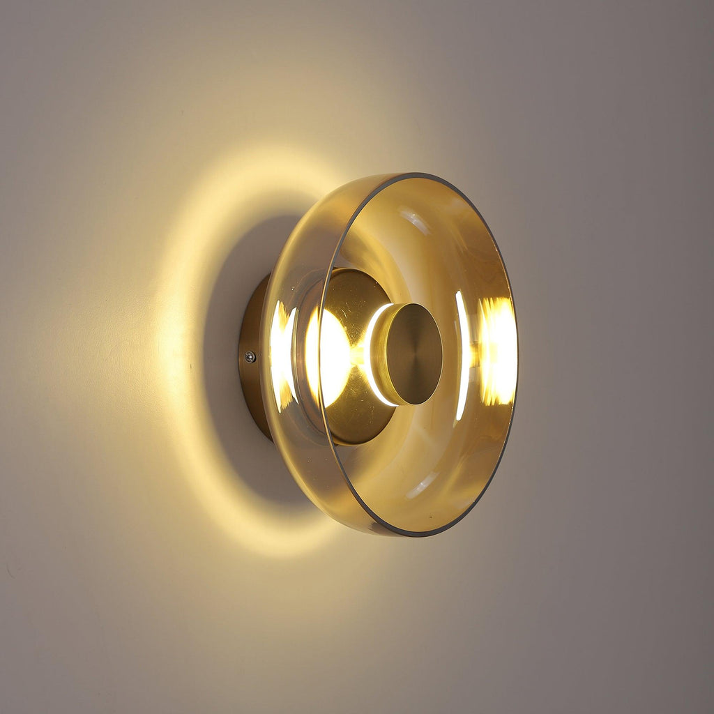 Ilvanna Glass Wall Light-Moonnatur