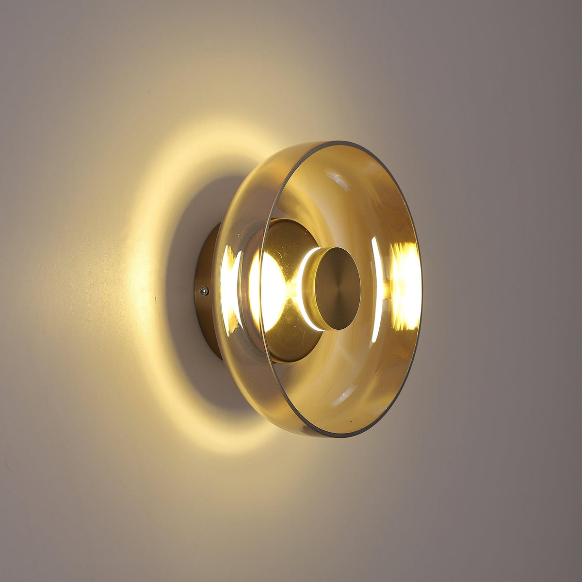 Ilvanna Glass Wall Light-Moonnatur