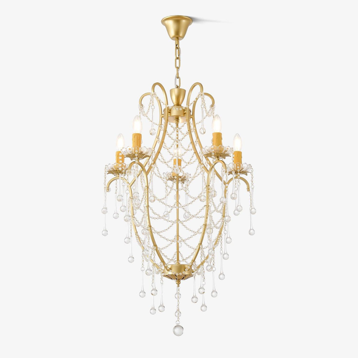 Davenaria Glass Chandelier-Moonnatur
