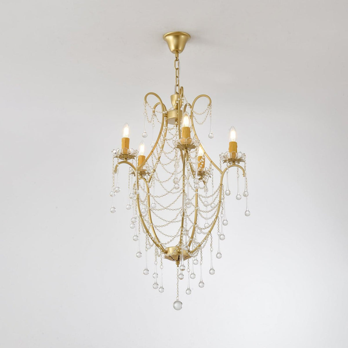 Davenaria Glass Chandelier-Moonnatur