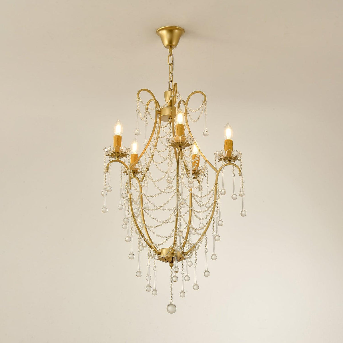 Davenaria Glass Chandelier-Moonnatur