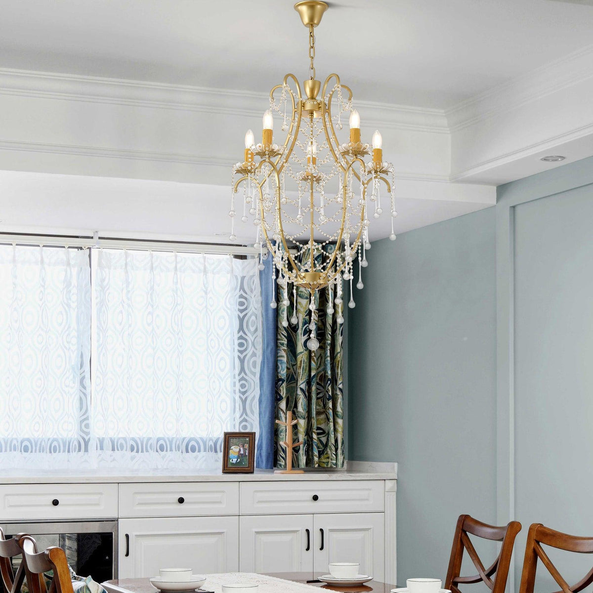 Davenaria Glass Chandelier-Moonnatur