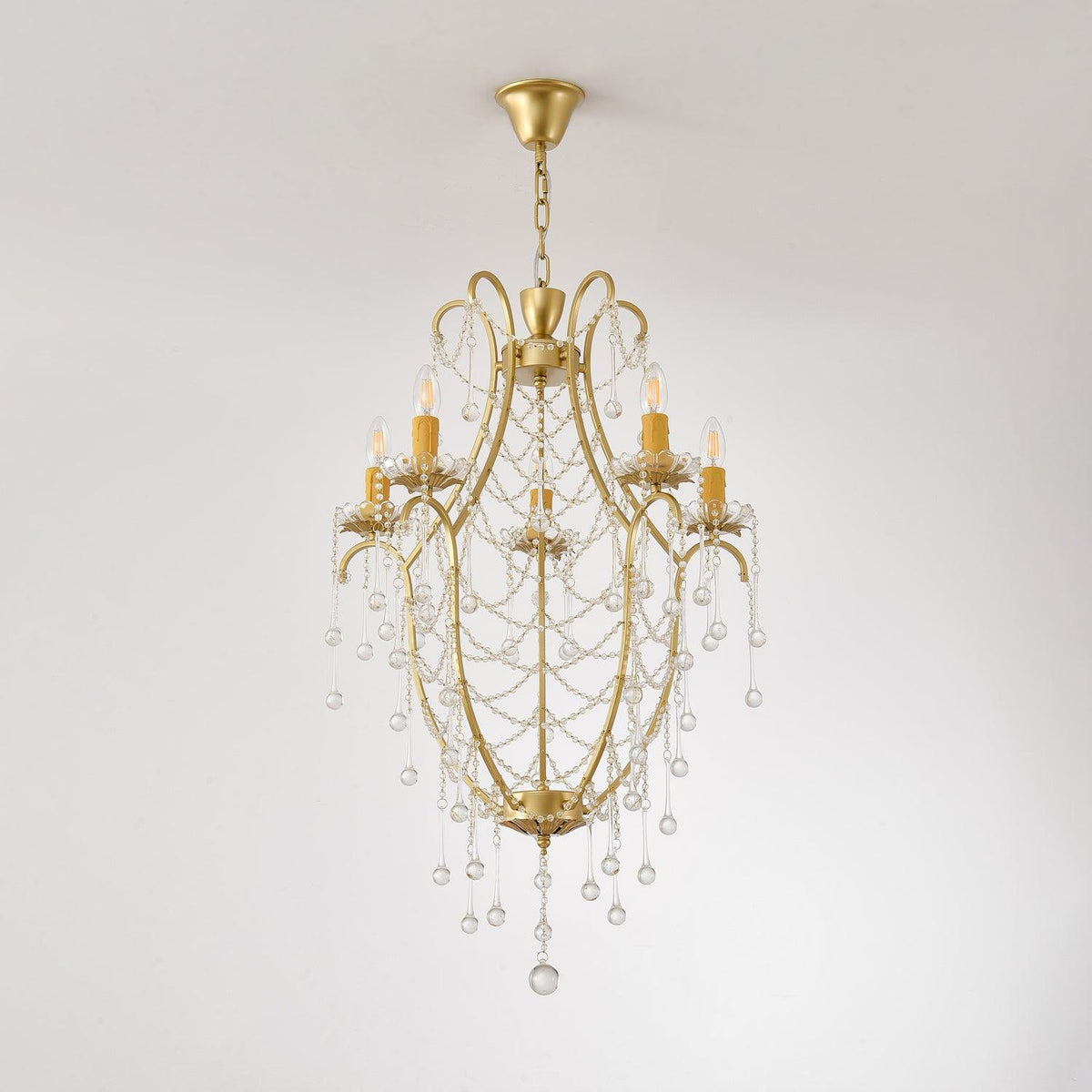Davenaria Glass Chandelier-Moonnatur