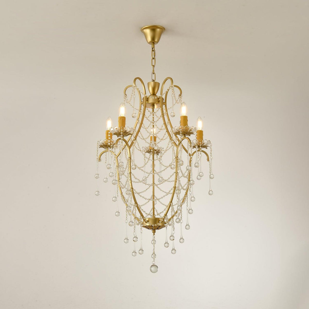 Davenaria Glass Chandelier-Moonnatur