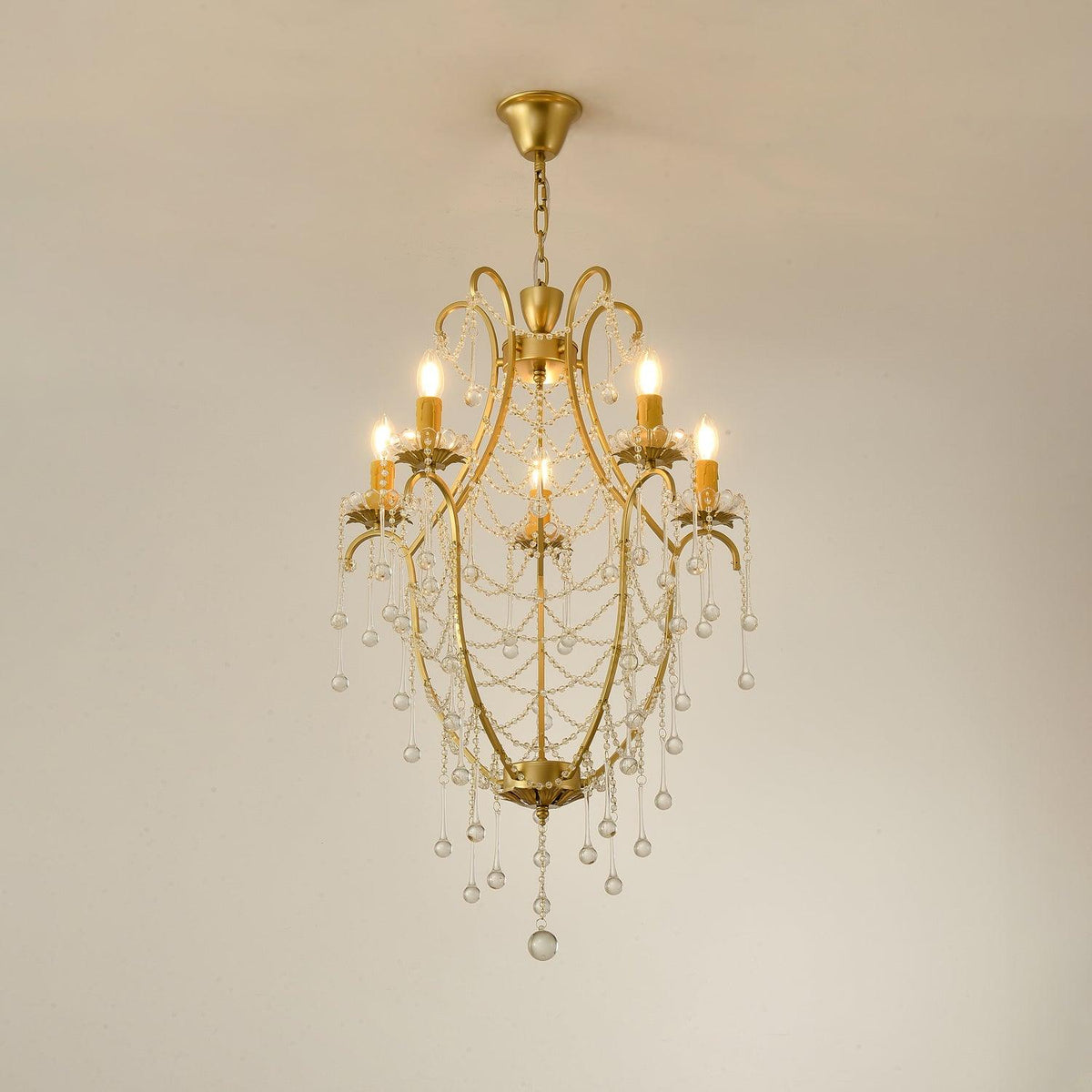 Davenaria Glass Chandelier-Moonnatur