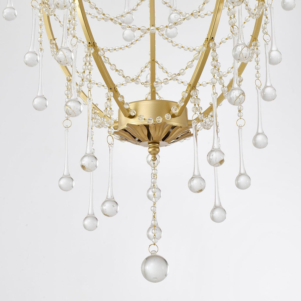 Davenaria Glass Chandelier-Moonnatur