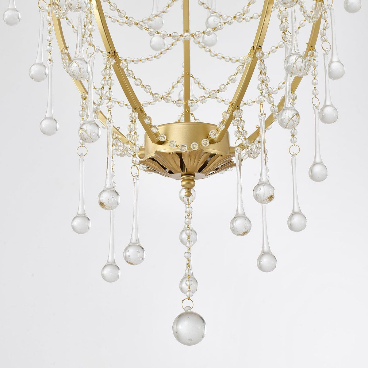 Davenaria Glass Chandelier-Moonnatur