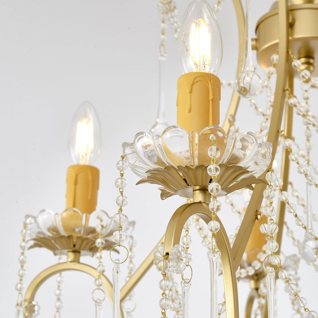 Davenaria Glass Chandelier-Moonnatur
