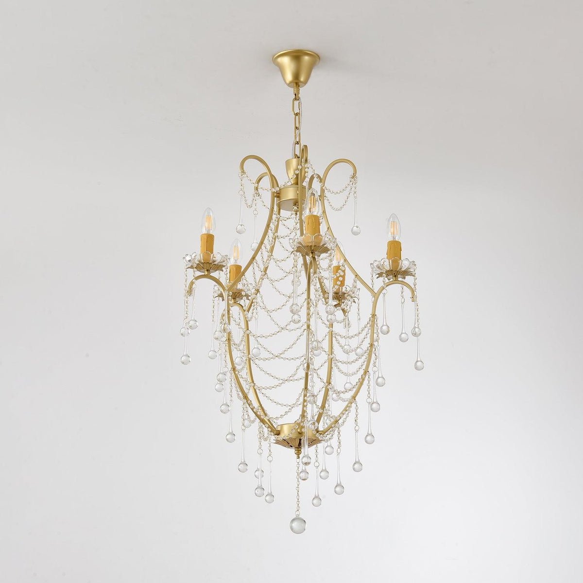 Davenaria Glass Chandelier-Moonnatur