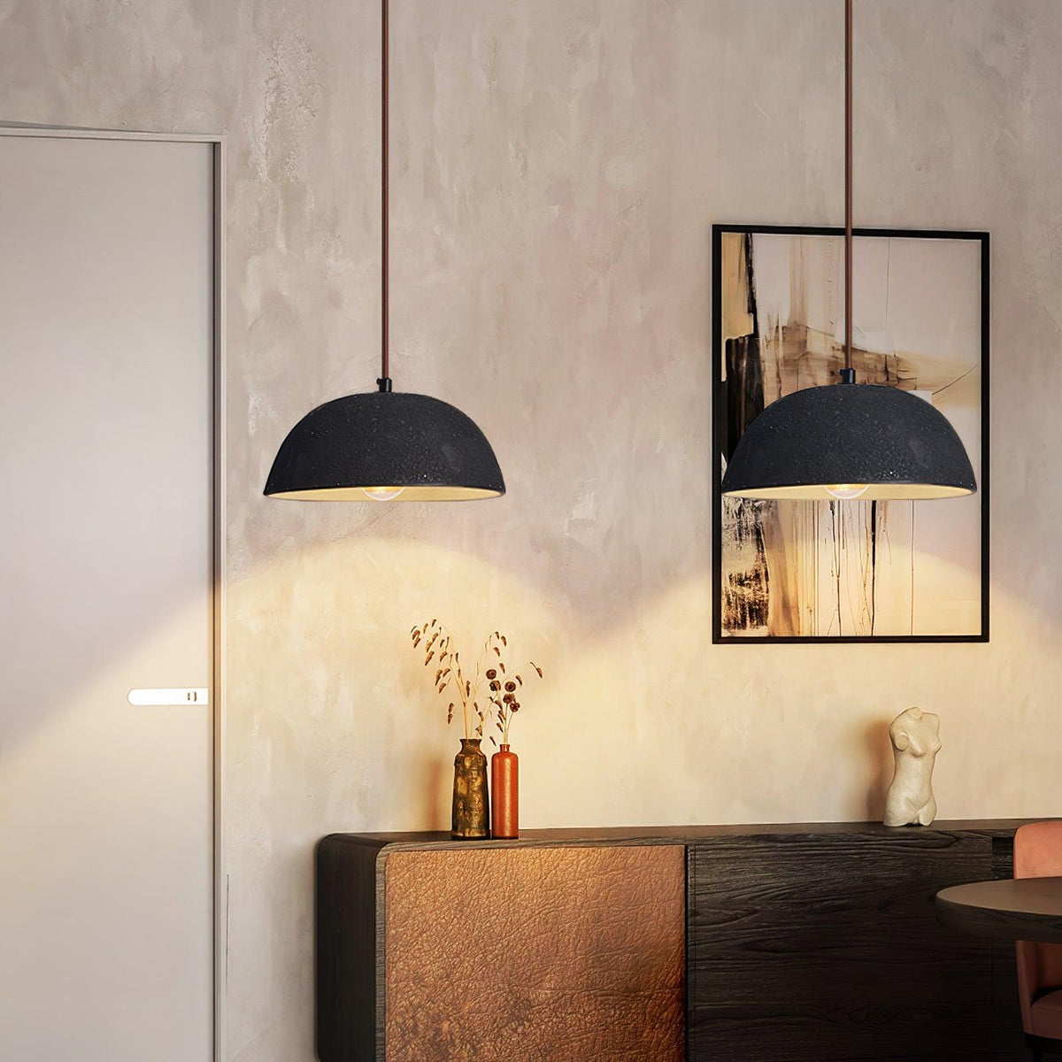 Rildenorie Wood Pendant Light-Moonnatur