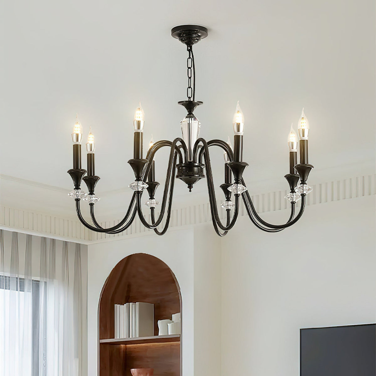 Galenenna Glass Chandelier-Moonnatur