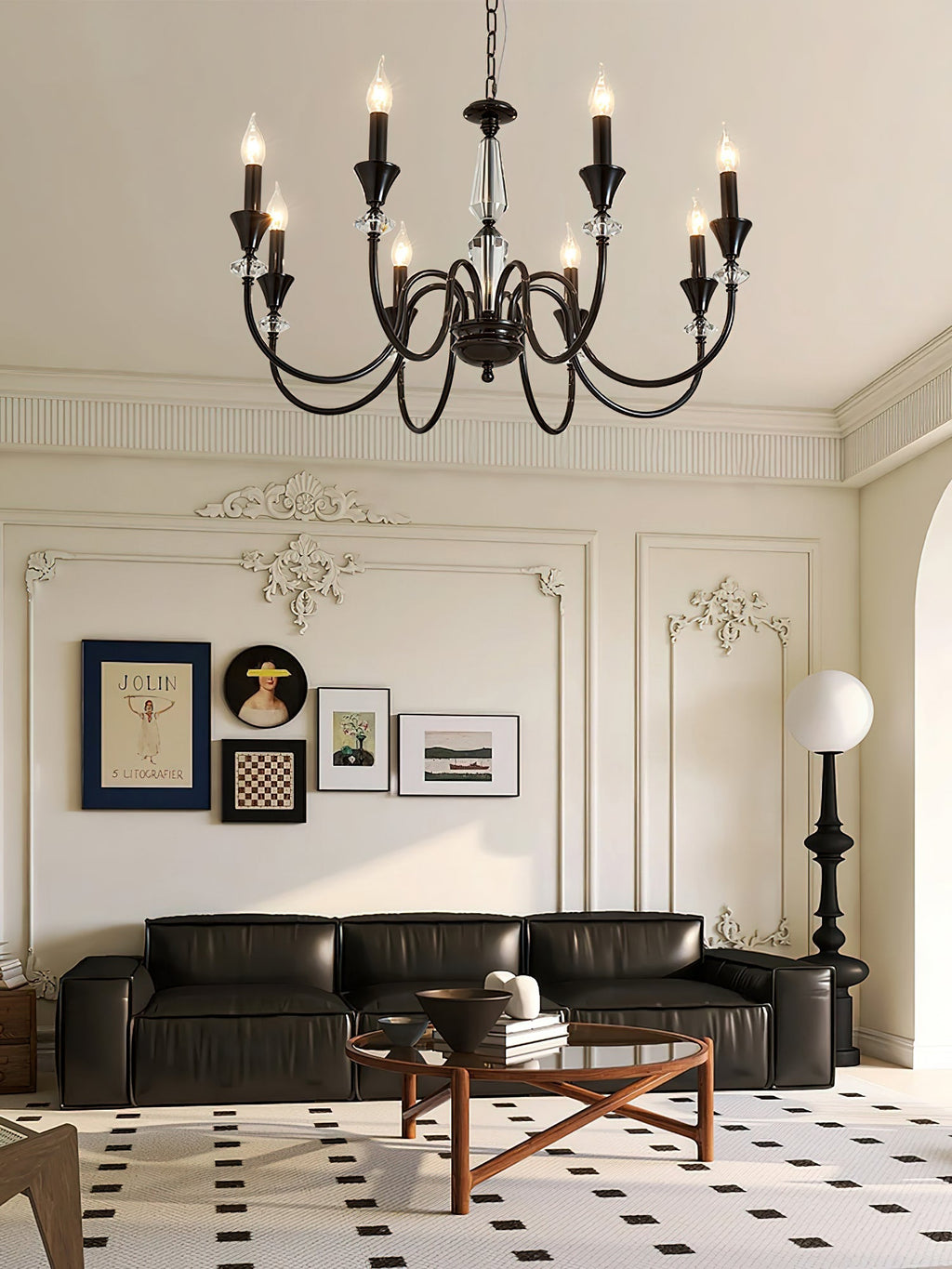 Galenenna Glass Chandelier-Moonnatur