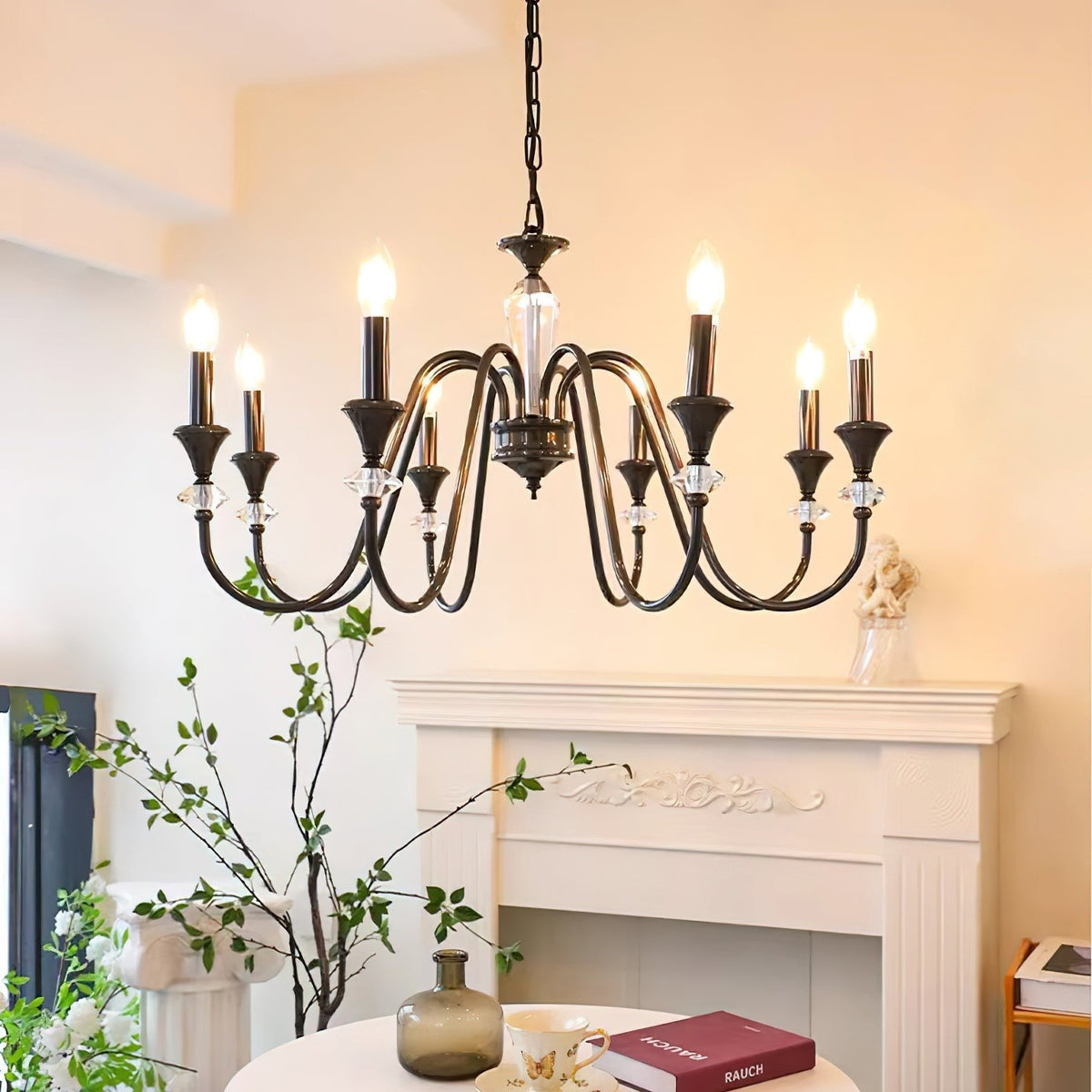 Galenenna Glass Chandelier-Moonnatur