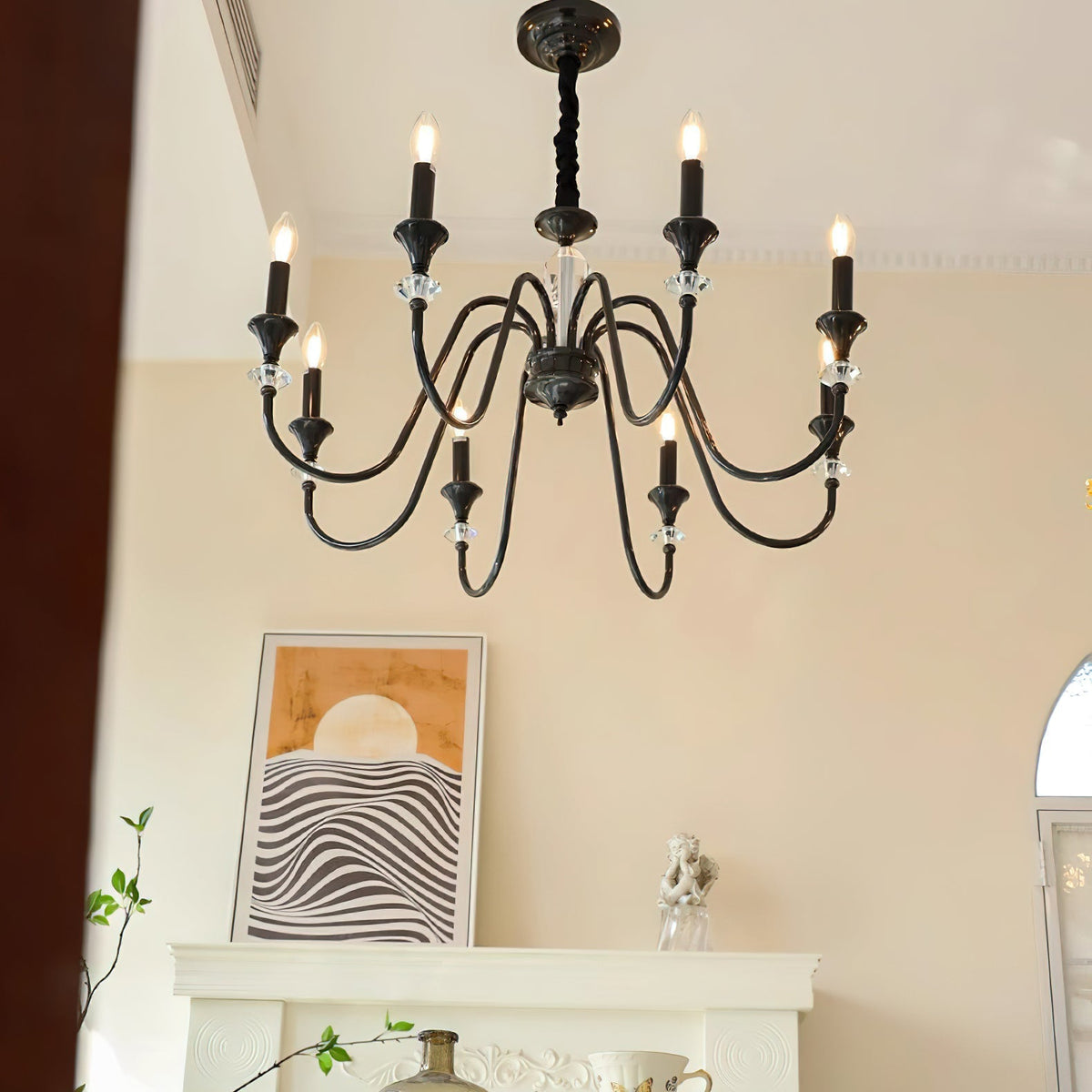 Galenenna Glass Chandelier-Moonnatur