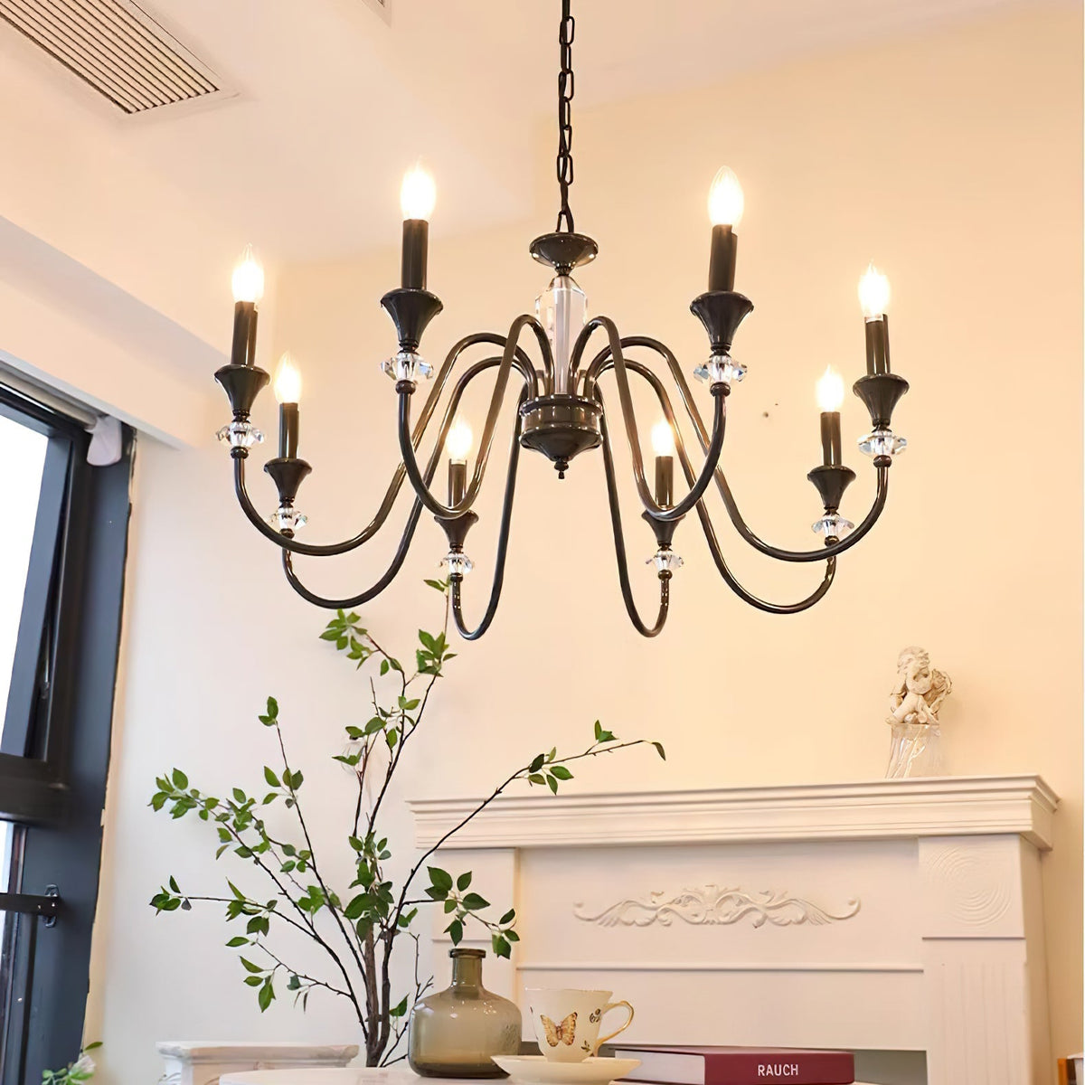 Galenenna Glass Chandelier-Moonnatur