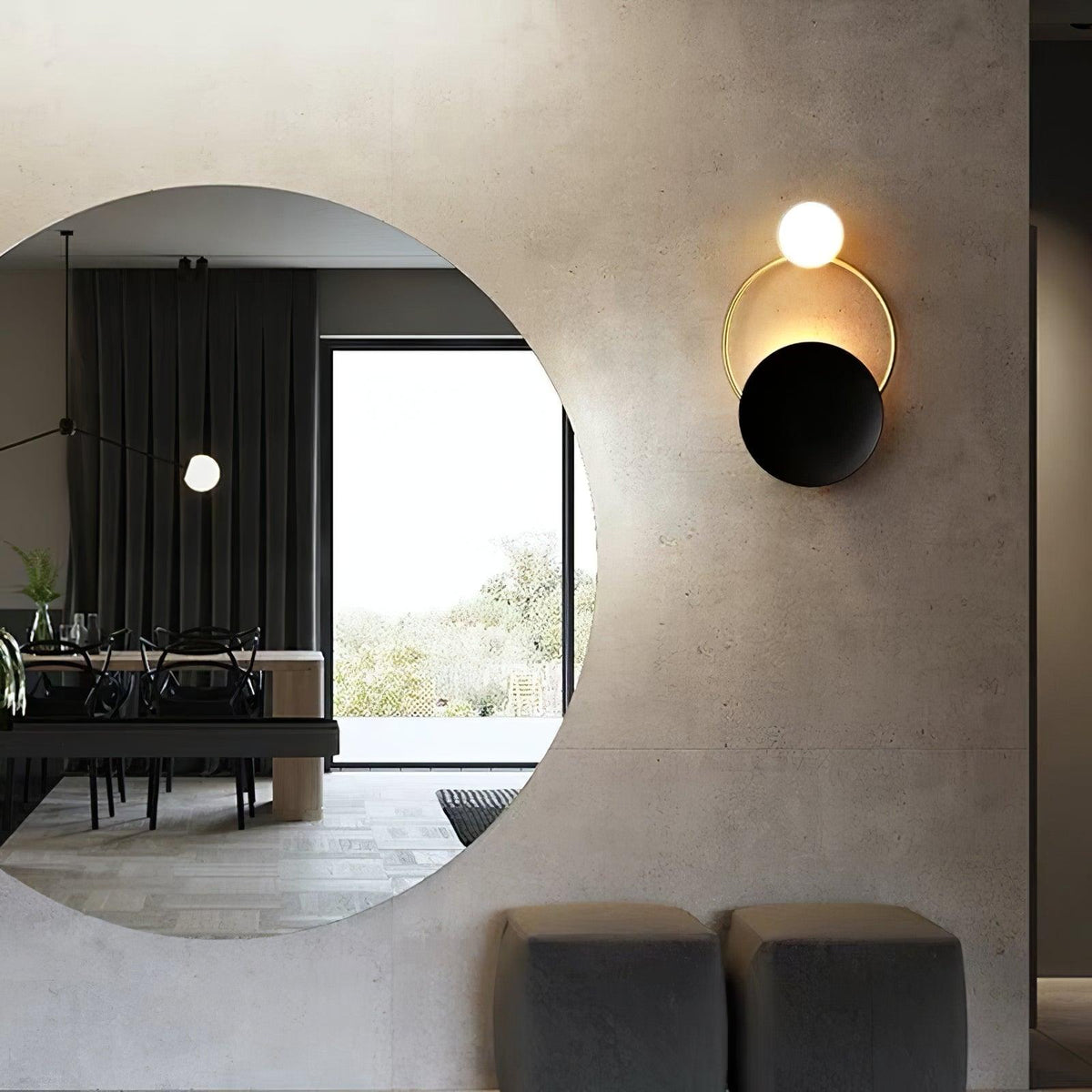 Dreloria Glass Wall Light-Moonnatur