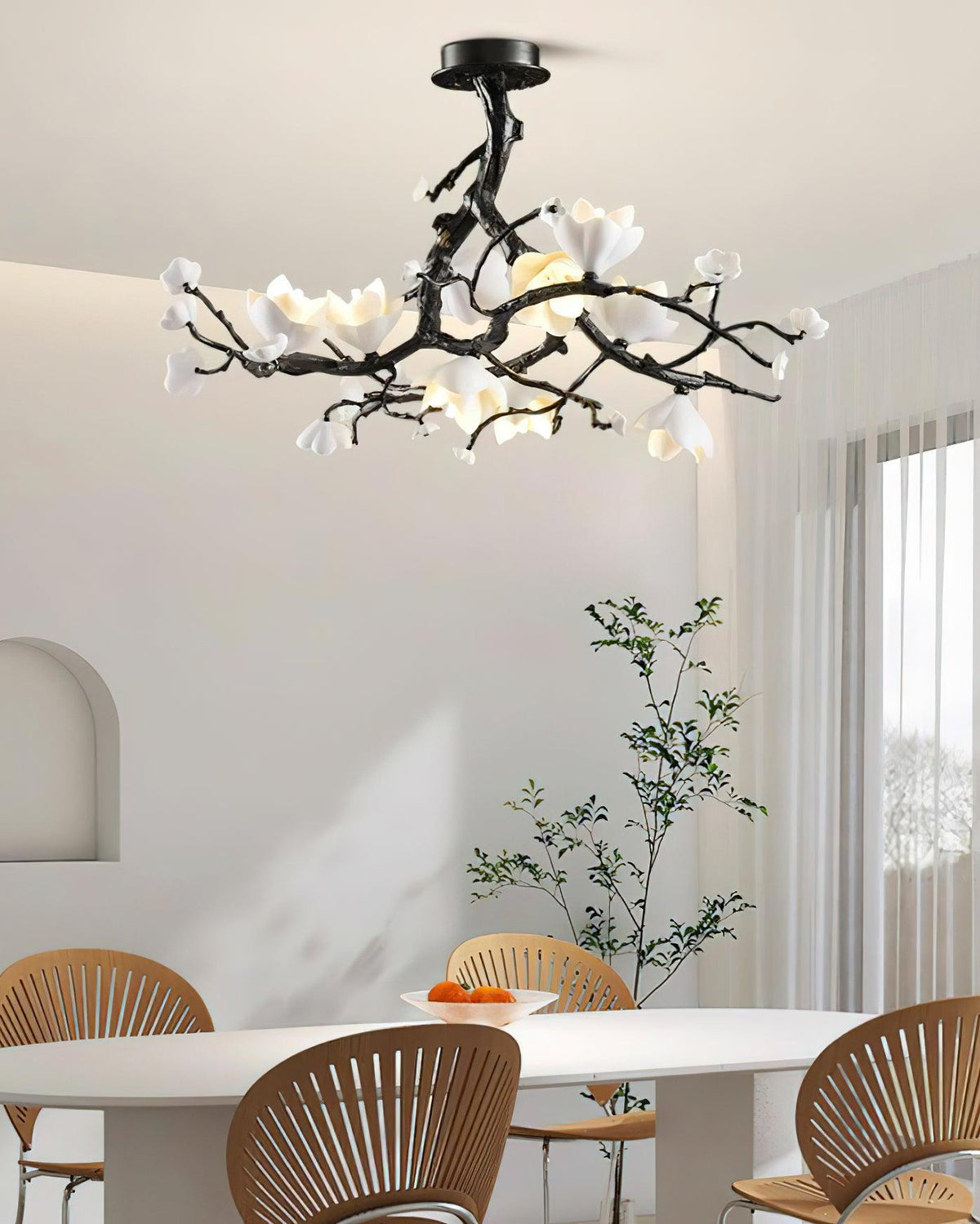 Gadrina Brass Chandelier-Moonnatur