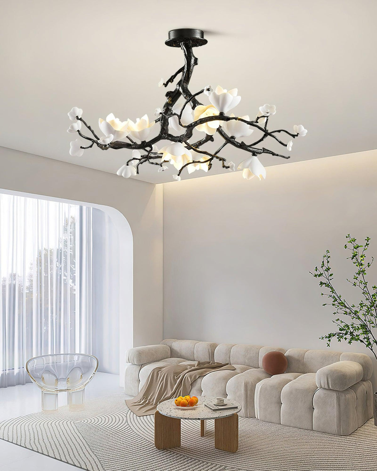 Gadrina Brass Chandelier-Moonnatur