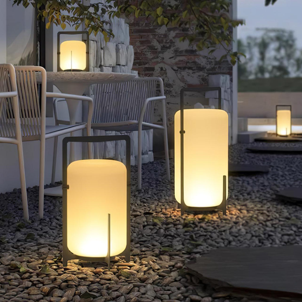 Harlora Plastic Table Lamp-Moonnatur