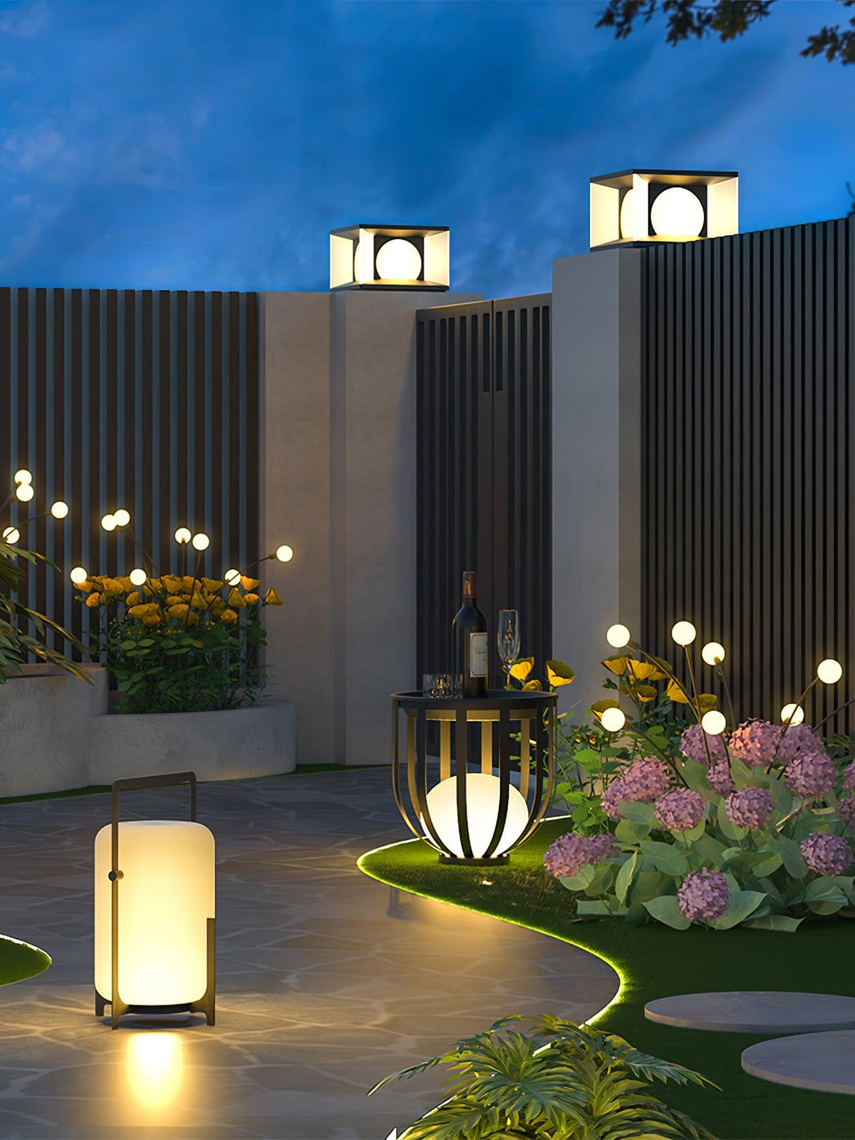 Harlora Plastic Table Lamp-Moonnatur