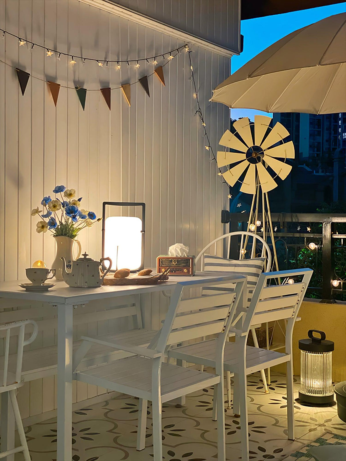 Harlora Plastic Table Lamp-Moonnatur