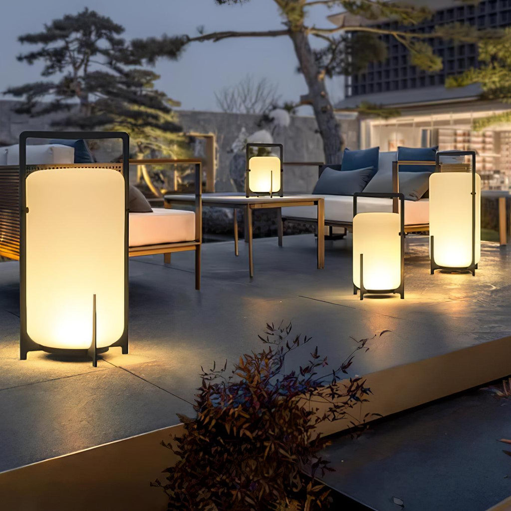 Harlora Plastic Table Lamp-Moonnatur