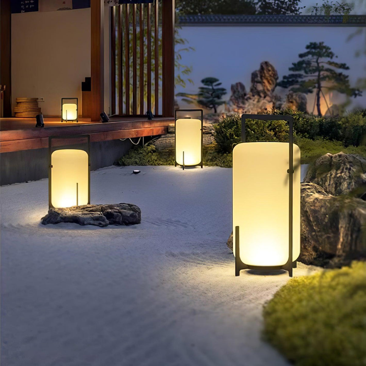 Harlora Plastic Table Lamp-Moonnatur