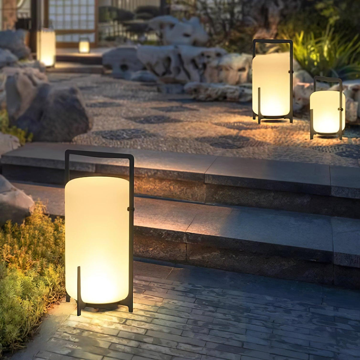 Harlora Plastic Table Lamp-Moonnatur