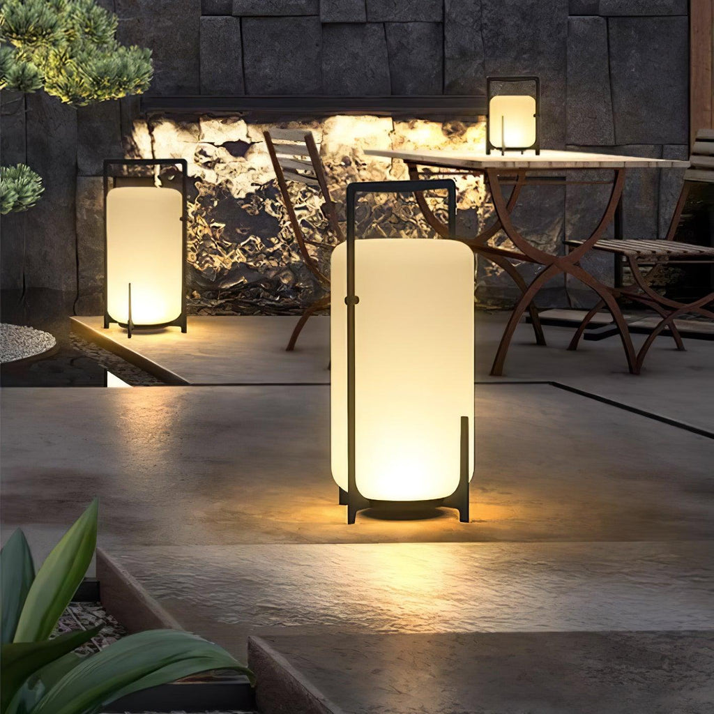 Harlora Plastic Table Lamp-Moonnatur