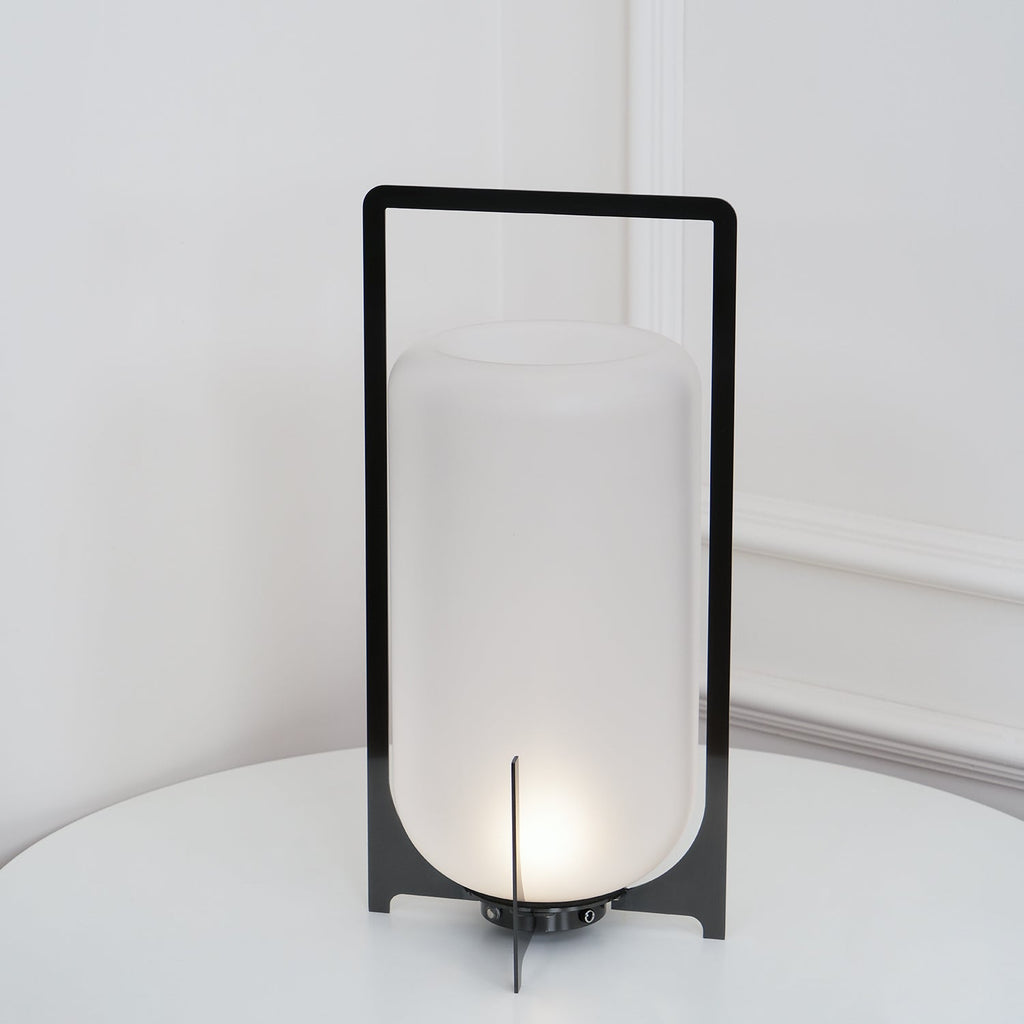 Harlora Plastic Table Lamp-Moonnatur