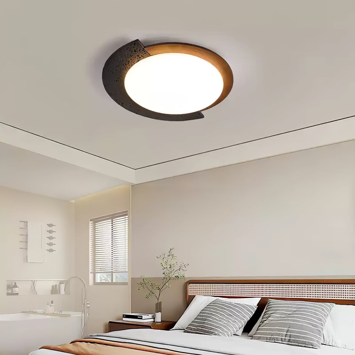 Fendellynne Travertine Ceiling Light-Moonnatur