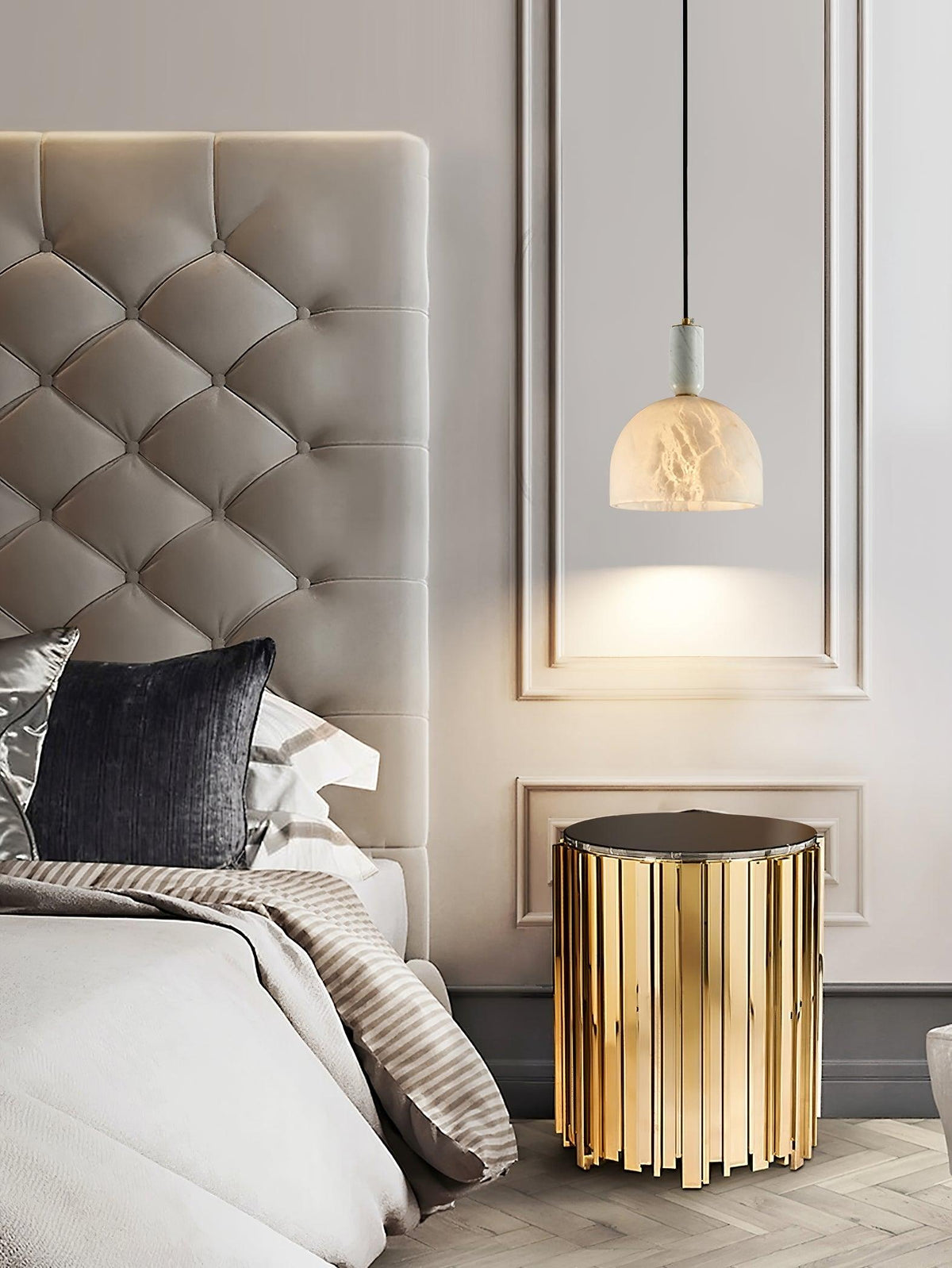 Fenrenenis Alabaster Pendant Light-Moonnatur