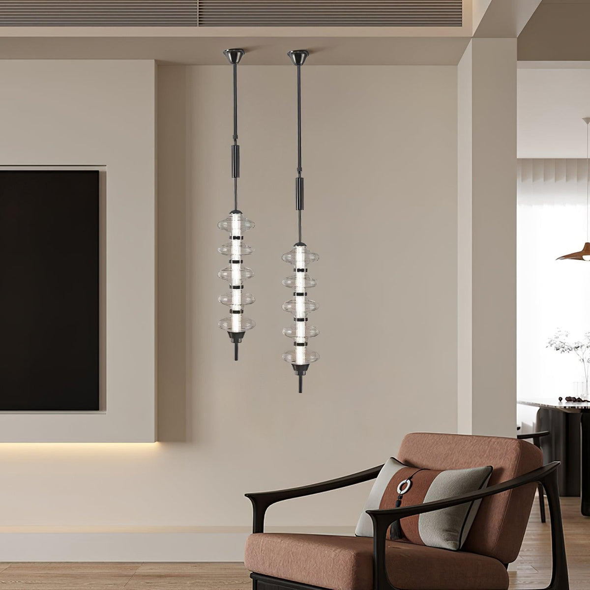 Rowenia Glass Pendant Light-Moonnatur