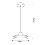 Norrelwyn Acrylic Pendant Light-Moonnatur