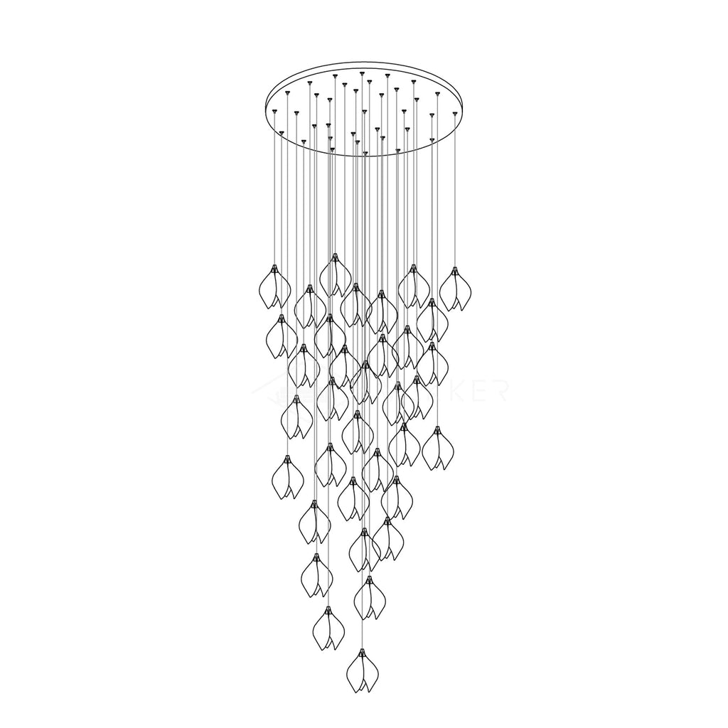 Xomalia Ceramic Pendant Lamp-Moonnatur