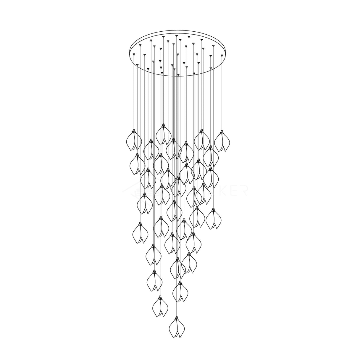 Xomalia Ceramic Pendant Lamp-Moonnatur